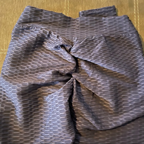 Navy Full Length Workout Leggings - Picture 3 of 4